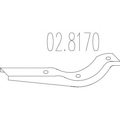 MTS 02.8170 Holding Bracket, silencer